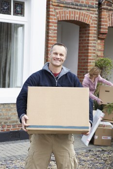 Removal team assisting with a home move in Longford