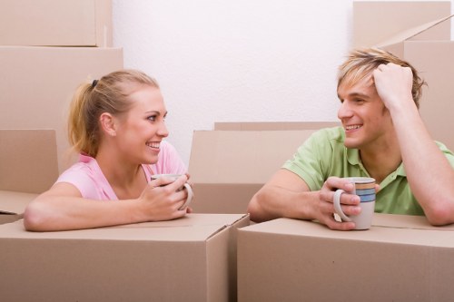 Local moving team handling packing for a property in Longford