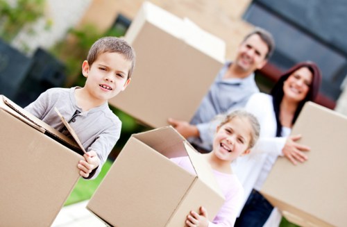 Local removals van ready for a home move in Longford