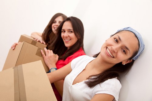 Careful handling of boxes and household items during a Longford move