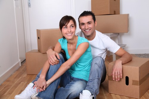 Securely arranged van load for safe delivery