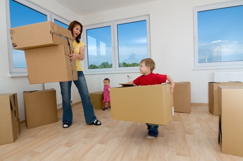 Moving boxes and household items in Longford with a van