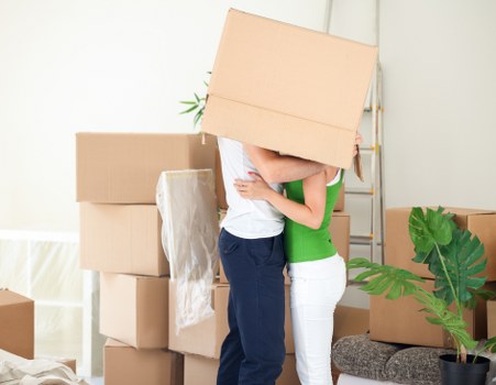 Professional moving team handling furniture in Longford