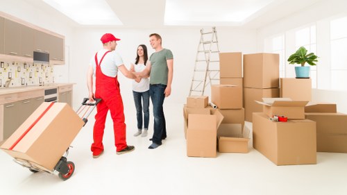 Staff using PPE during a Longford man with van job