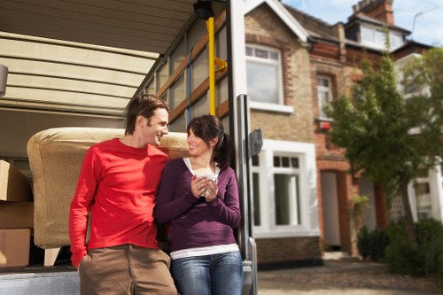 Removal vehicle outside a Longford residential property